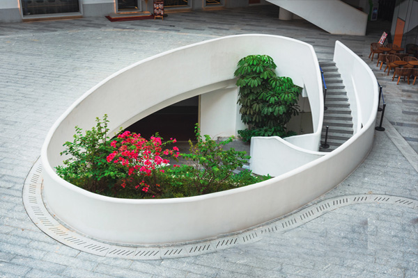 杭州现代简约别墅院子屋顶花园设计